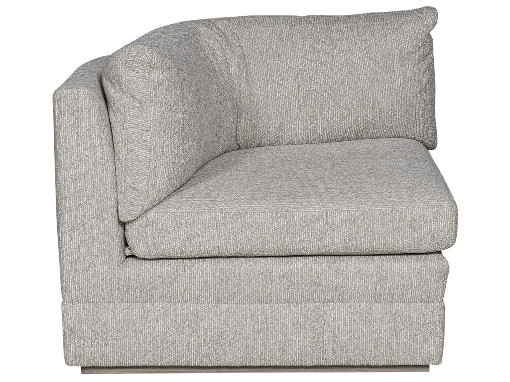 Boyden Leather Curved Corner Chair - image 1