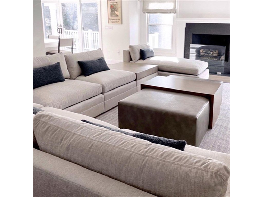 Boyden Ottoman with Wood Top - image 7