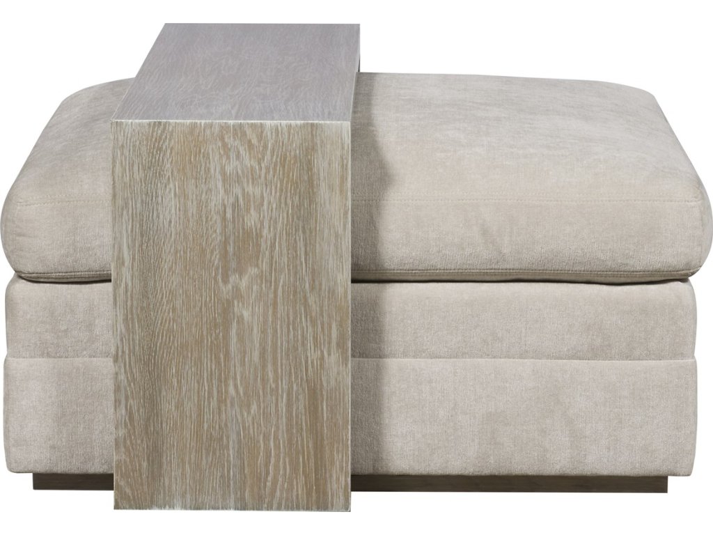 Boyden Leather Ottoman with Narrow Table - image 2