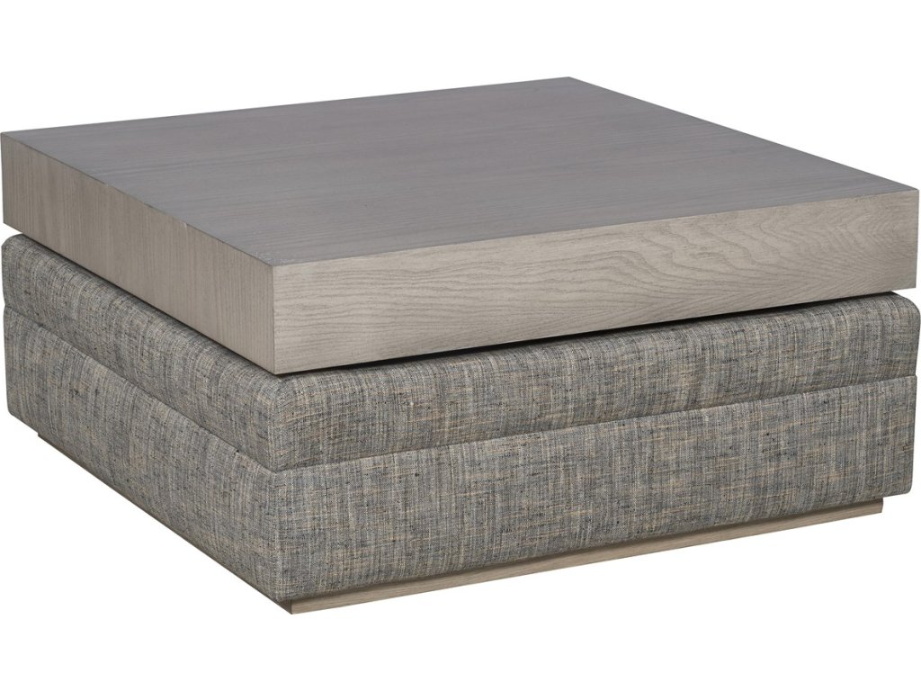 Boyden Ottoman with Wood Top - image 1