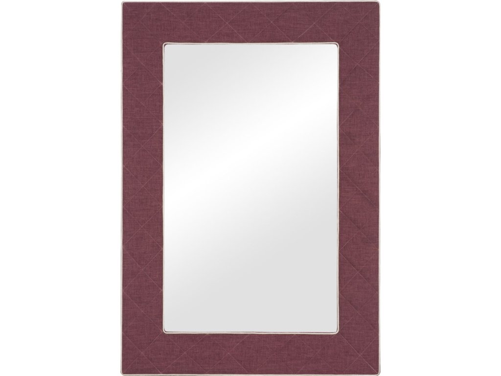 The Brewster Upholstered Button Quilted Mirror - main image