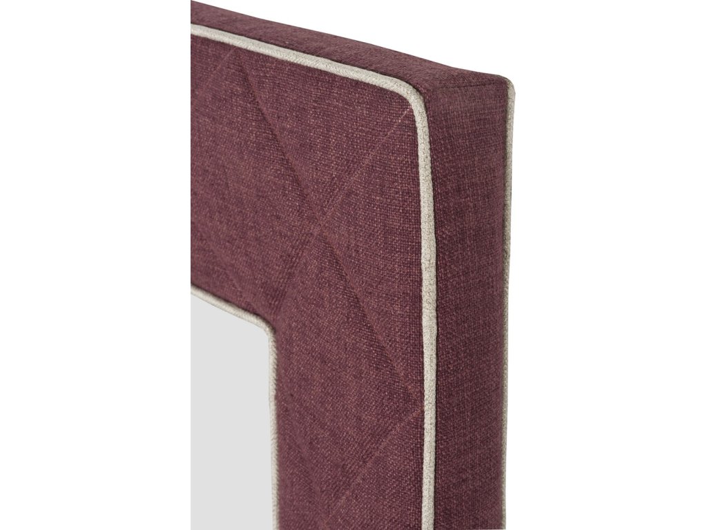 The Brewster Upholstered Button Quilted Mirror - image 1