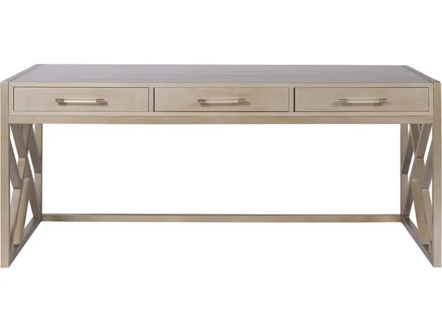 Berkley Desk with Wood Fretwork Base