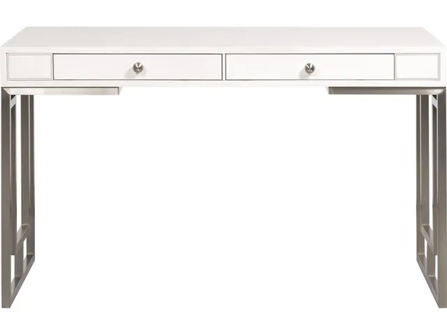 Bryson Desk with Geometric Metal Base