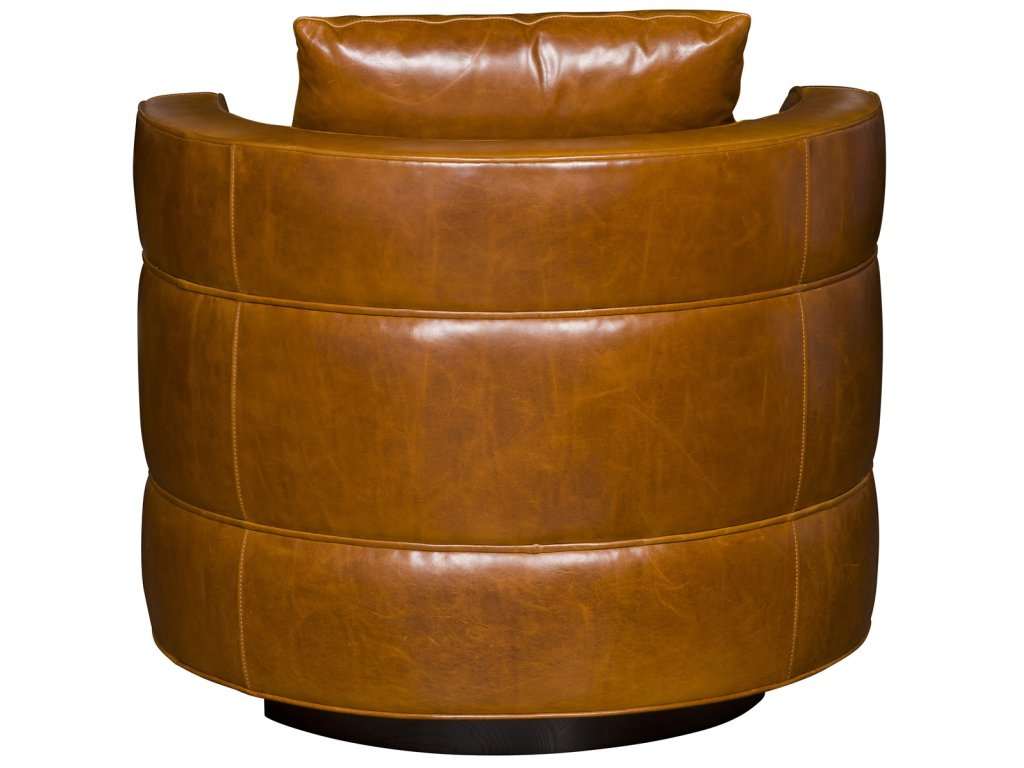 Compass Leather Swivel Chair - image 2