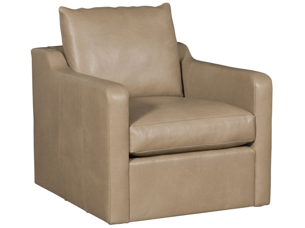 Thea Leather Swivel Chair - image 1