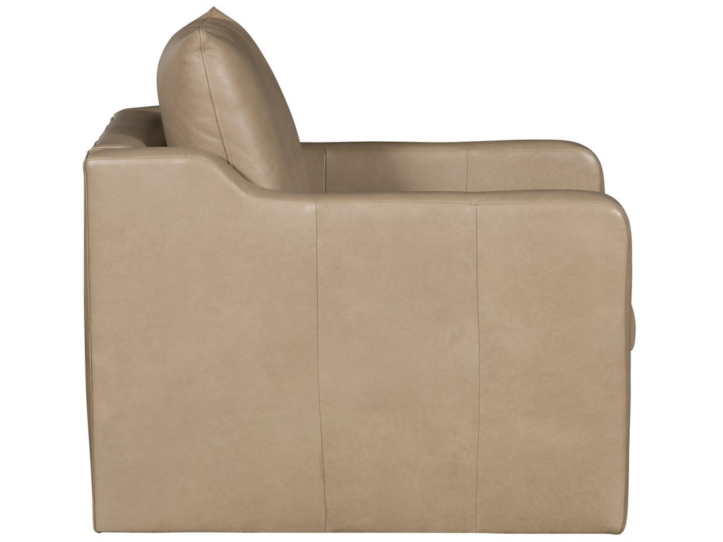 Thea Leather Swivel Chair - image 3