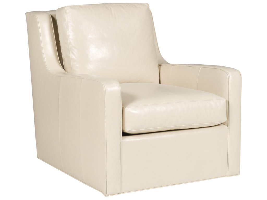 Josie Leather Swivel Chair - image 1