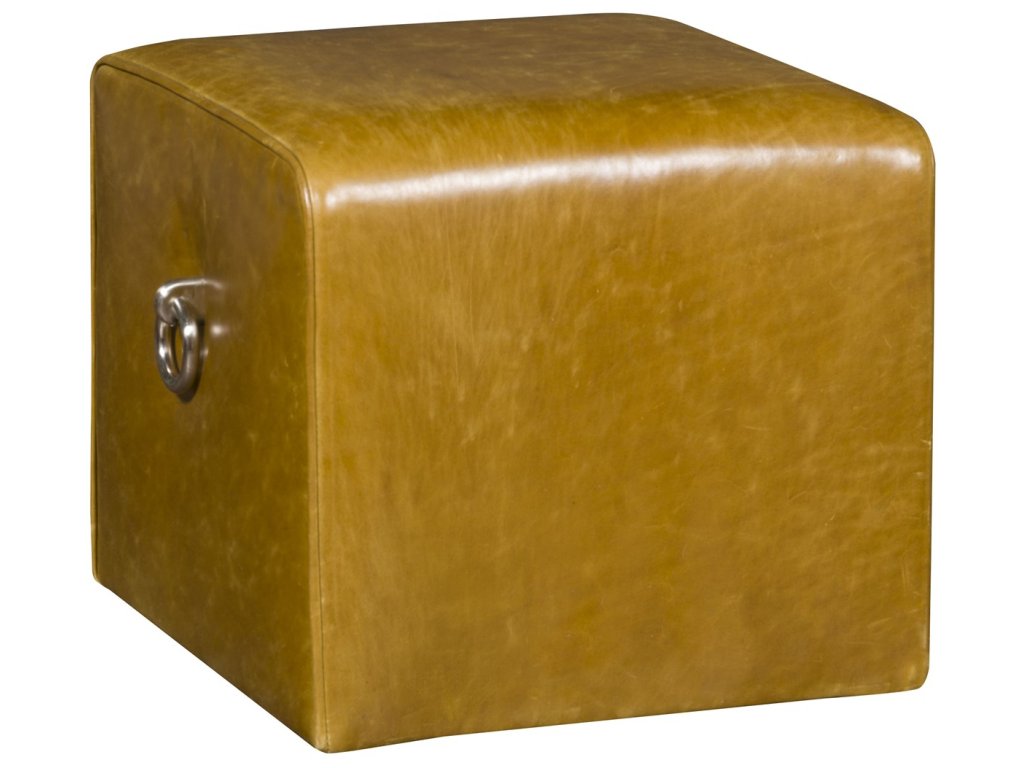 McGhee Leather Ottoman - image 1