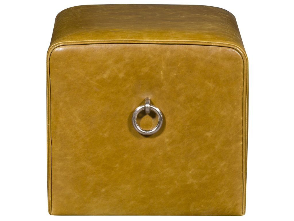 McGhee Leather Ottoman - image 2