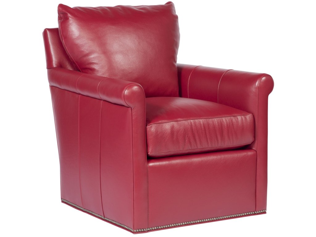 Gwynn Leather Swivel Chair - image 1