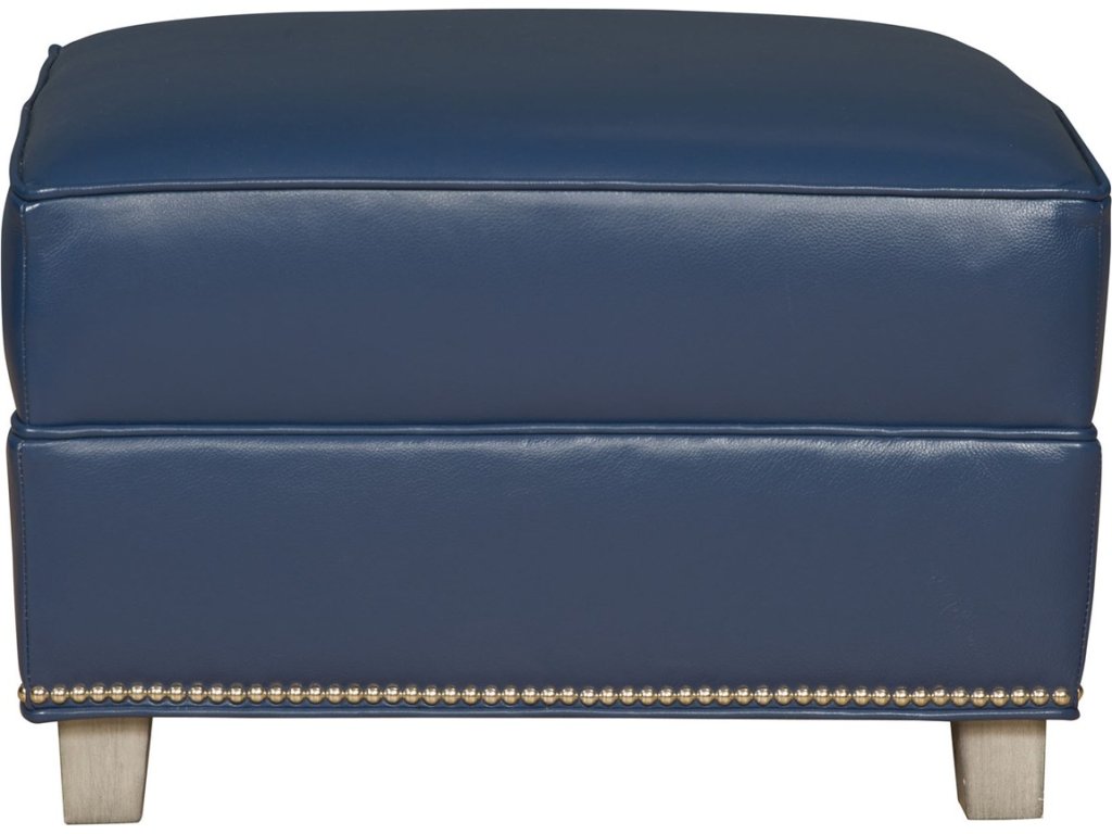 Katie Leather Ottoman - main image