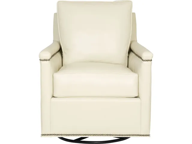 Liz Leather Swivel Glider
