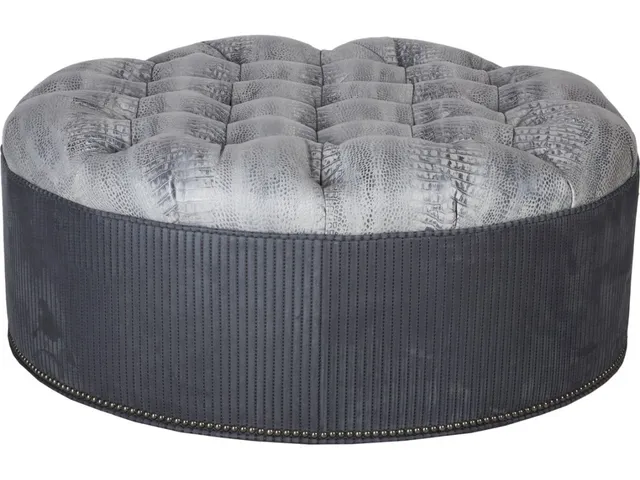 Personalized Leather Ottoman