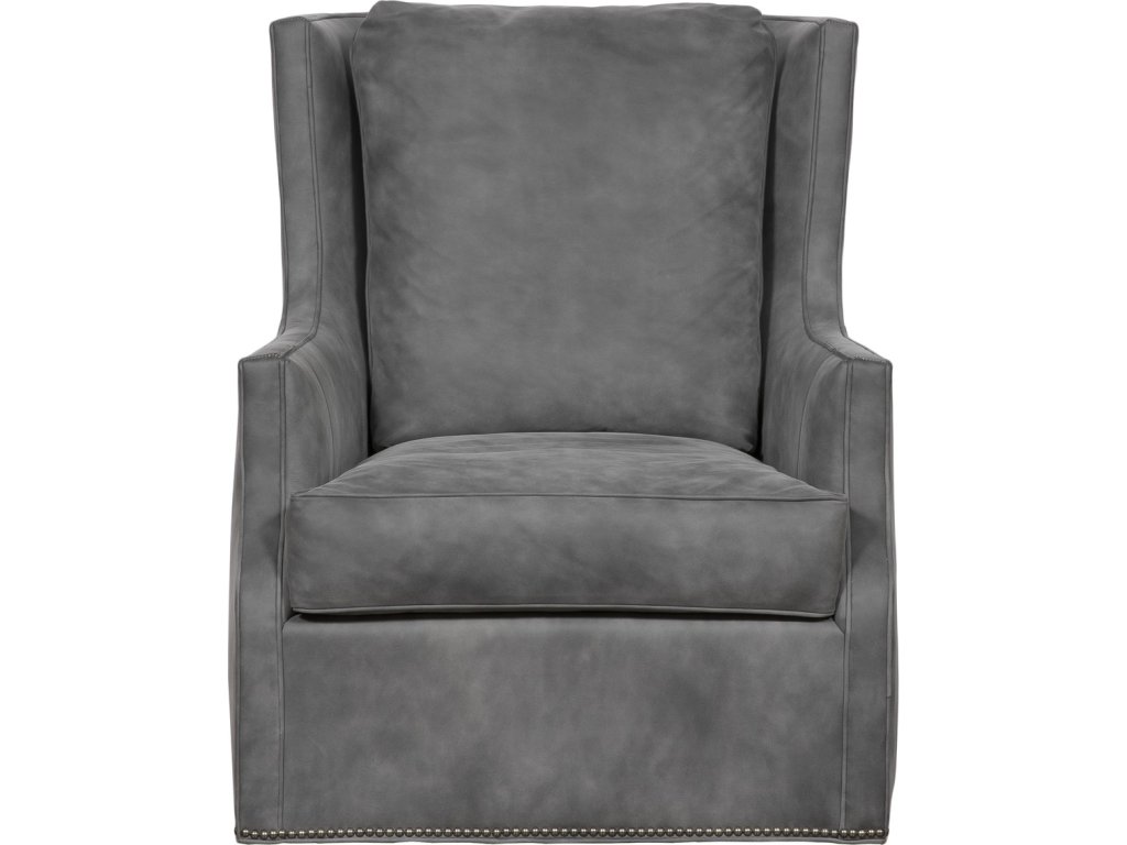 Merrill Leather Base to Floor Swivel Chair - main image