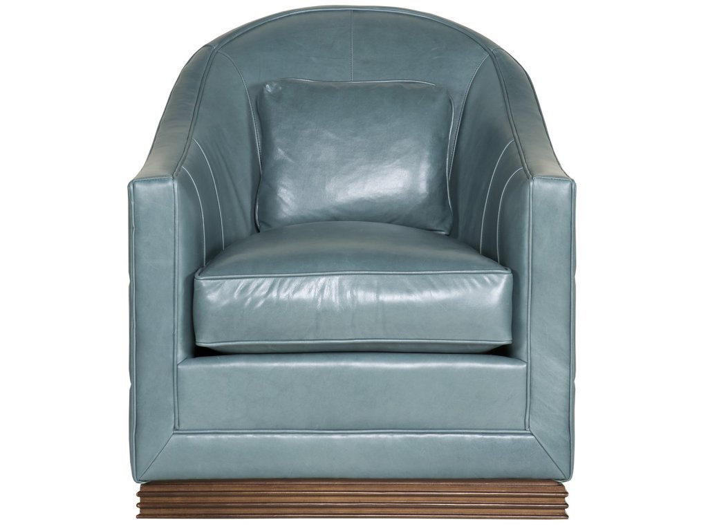 Syms Leather Swivel Chair - main image