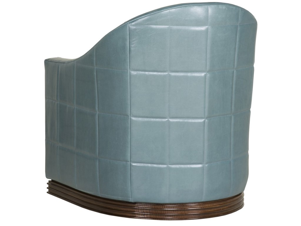 Syms Leather Swivel Chair - image 2
