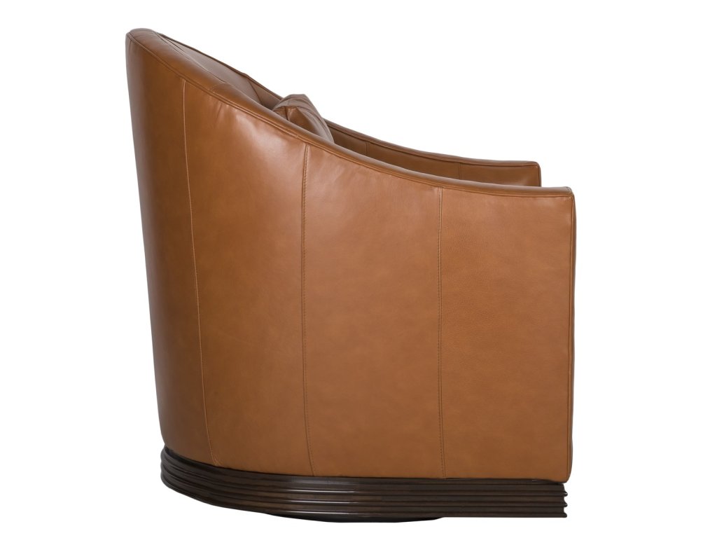 Syms Leather Swivel Chair - image 5