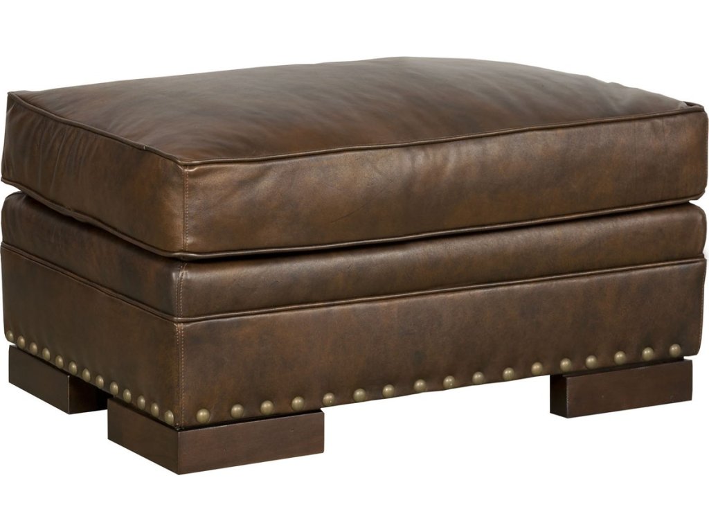 Riverside Leather Ottoman - image 1