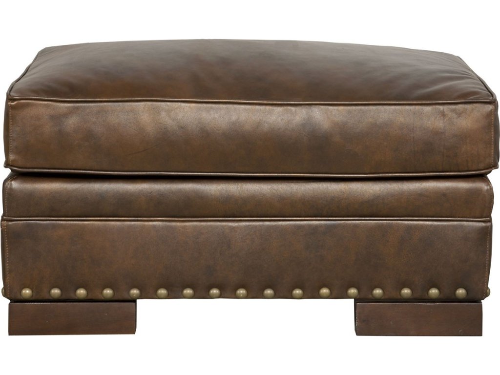 Riverside Leather Ottoman - main image