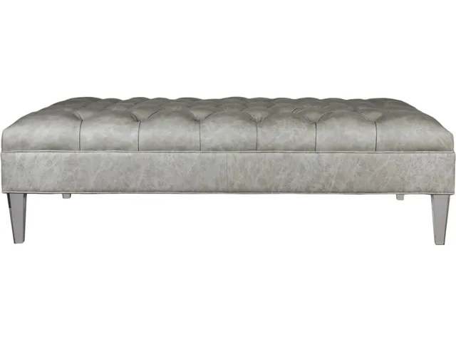 Personalized Leather Ottoman