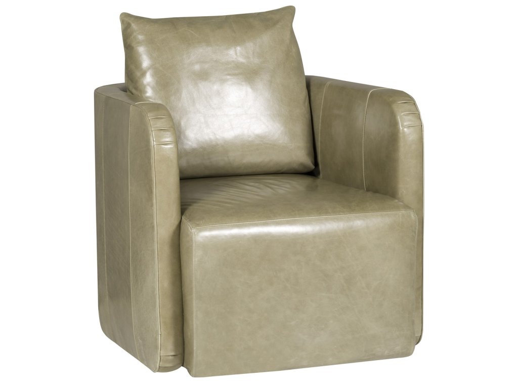 Wren Leather Swivel Chair - image 1