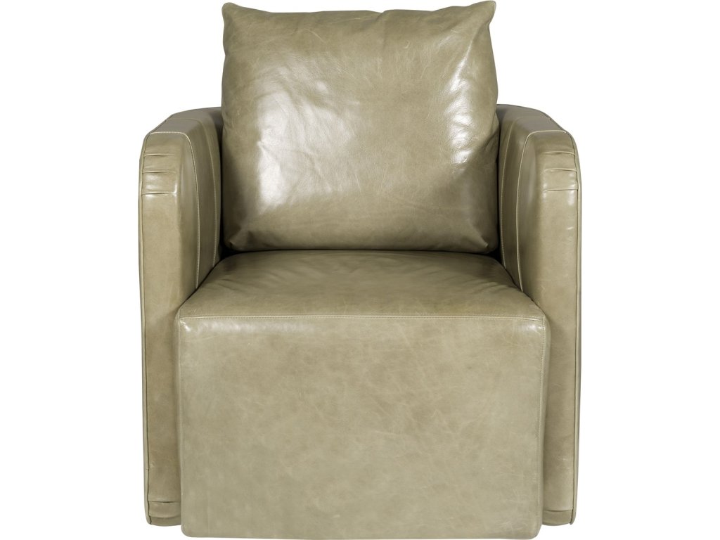 Wren Leather Swivel Chair - main image