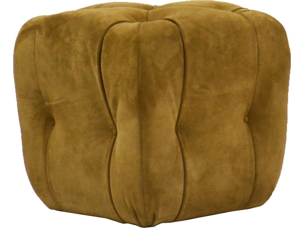 Glen Haven Leather Square Ottoman - main image