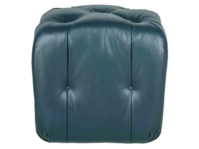 Glen Haven Leather Square Ottoman - Alternative View
