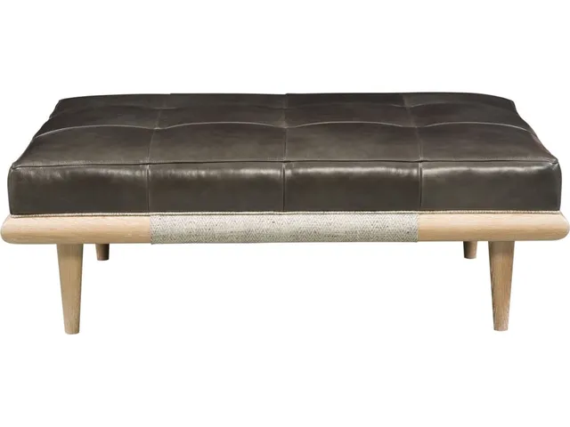 Chatfield Leather Ottoman - Alternative View