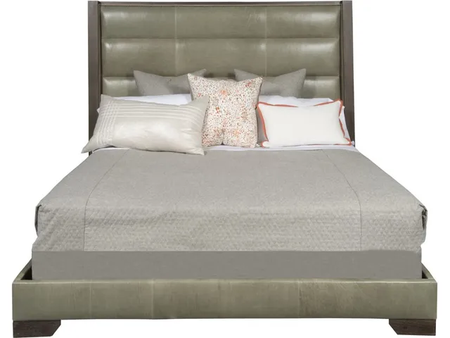 Century Club Leather King Bed