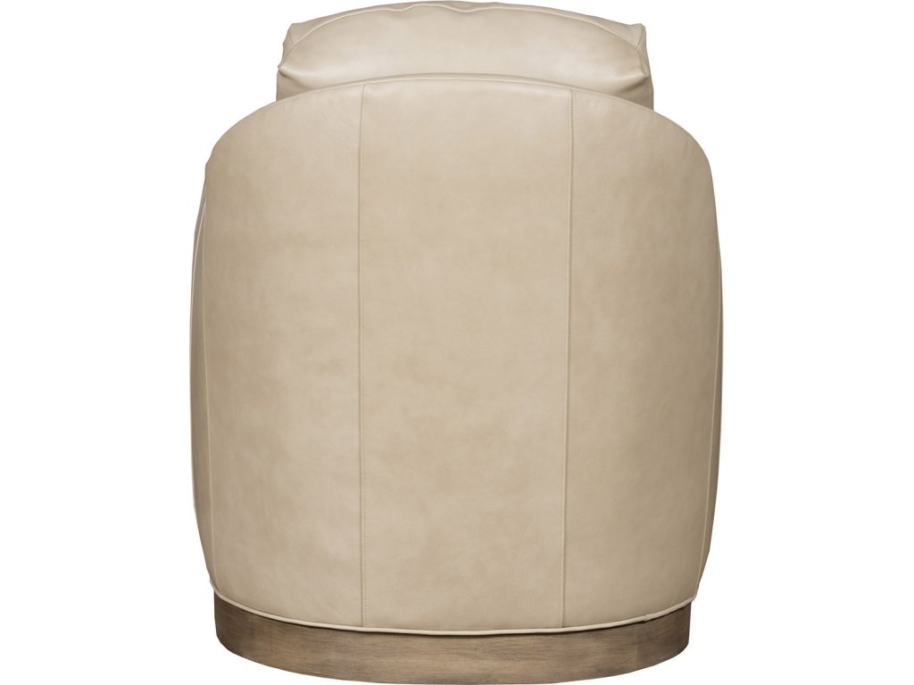 Ferrin Leather Plinth Base Swivel Chair - image 2