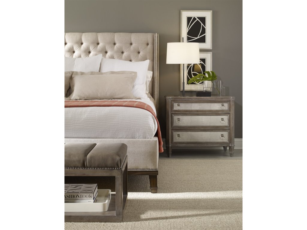 Wayland Thin Rectangular Wood Ottoman - image 4