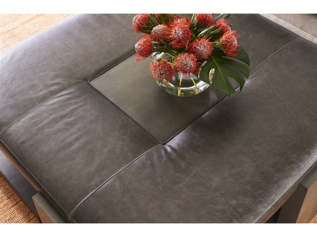 Piermont Leather Ottoman - image 2