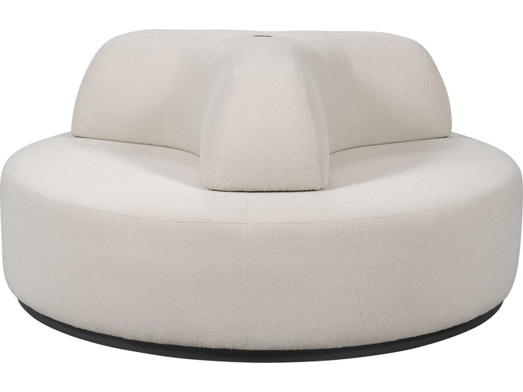 Nested Outdoor Round Bench Ottoman - image 1