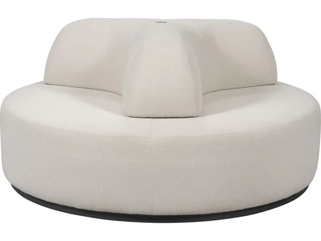 Nested Outdoor Round Bench Ottoman - Alternative View