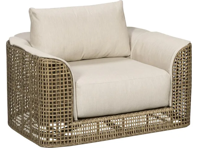 Bliss Outdoor Swivel Chair w/ Blanket - Alternative View