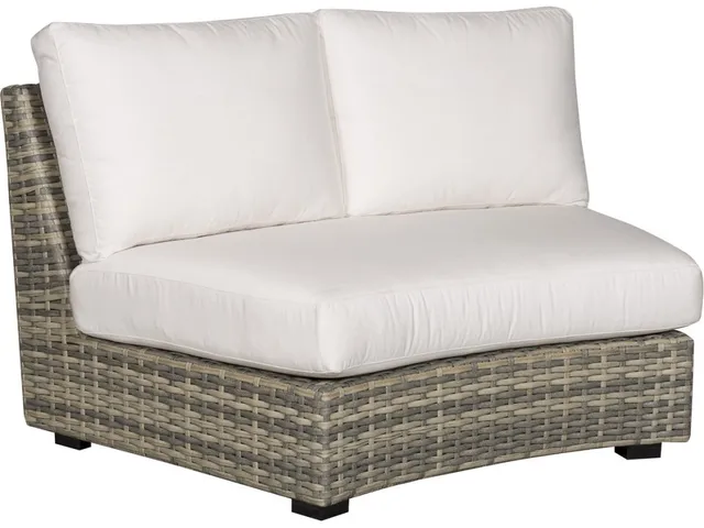 Montclair Outdoor Small Curved Armless Loveseat - Alternative View