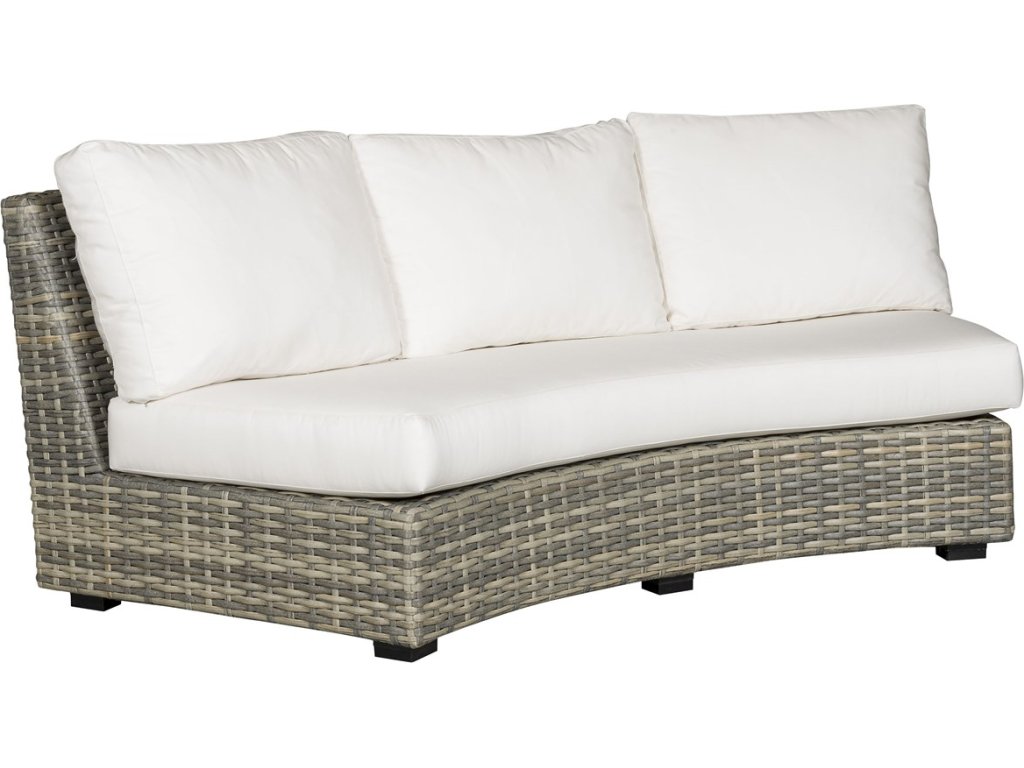 Montclair Outdoor Large Curved Armless Sofa - image 1