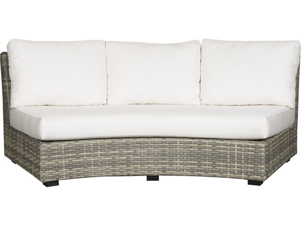 Montclair Outdoor Large Curved Armless Sofa - main image