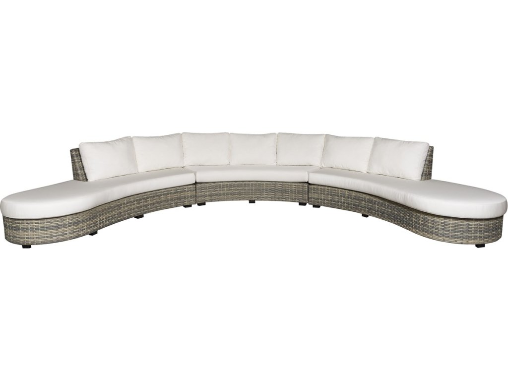 Montclair Outdoor Large Curved Armless Sofa - image 4