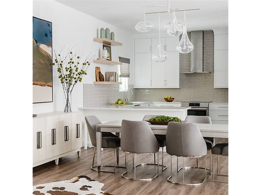 Wood Tapered Dining Table with Wood Tapered Leg - image 1