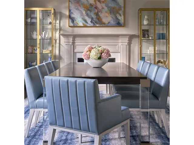 Acrylic Dining Table with Acrylic Leg - Alternative View