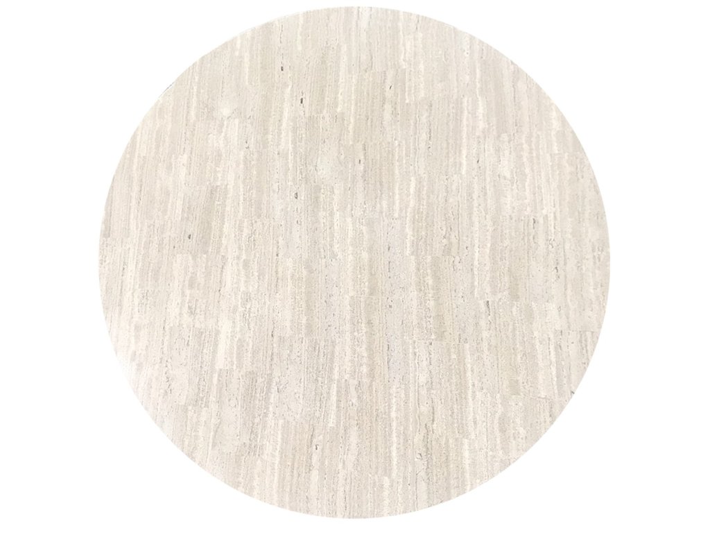 White Travertine 54" Round White Travertine Top, 54" Round - main image