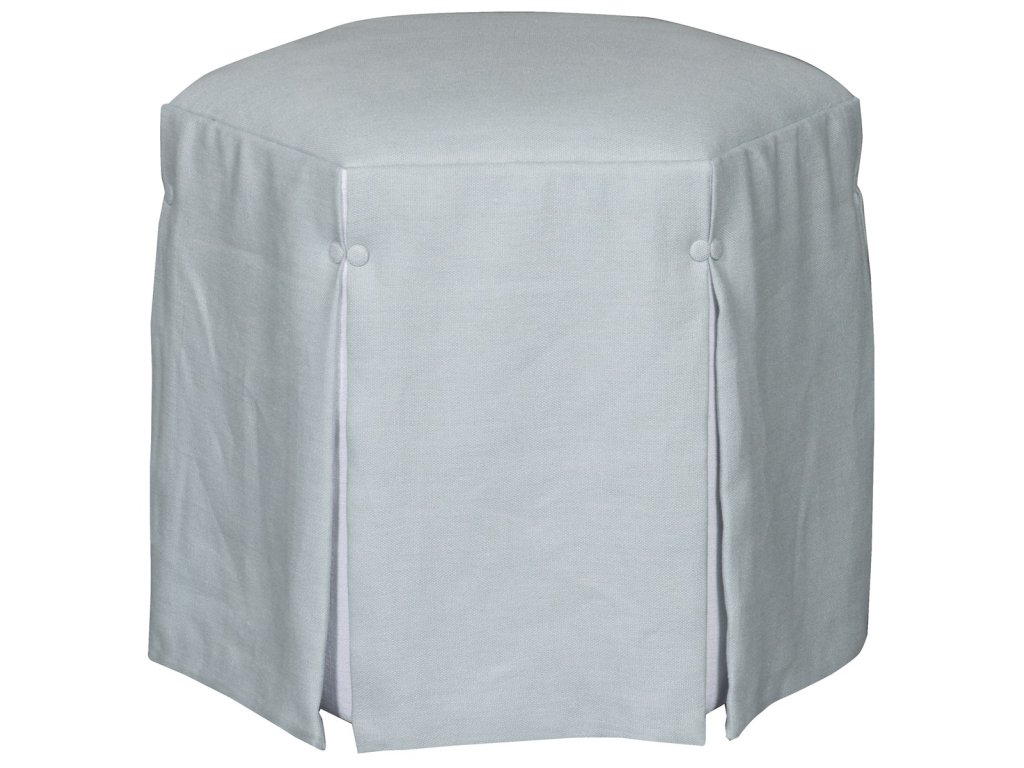 Aubree Hexagon Waterfall Skirt Ottoman - main image