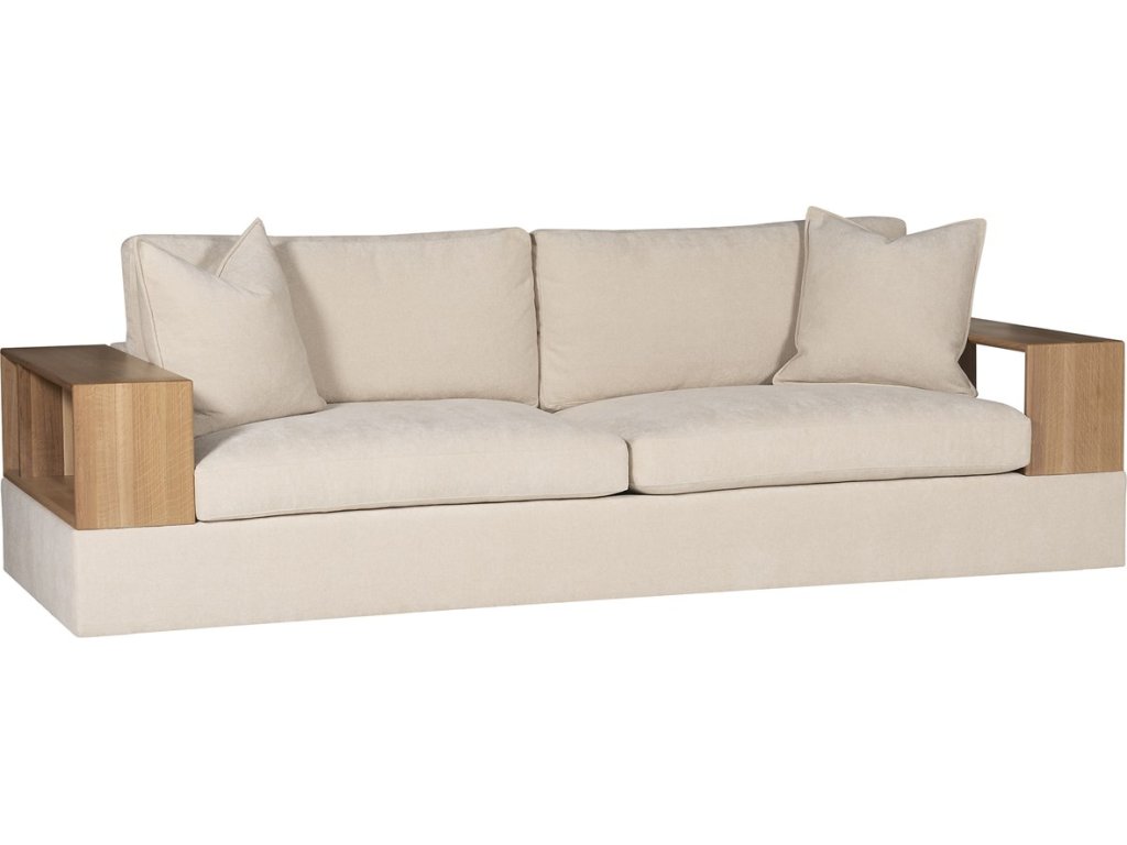 Embrace Wood Shelf Arm Sofa - image 1