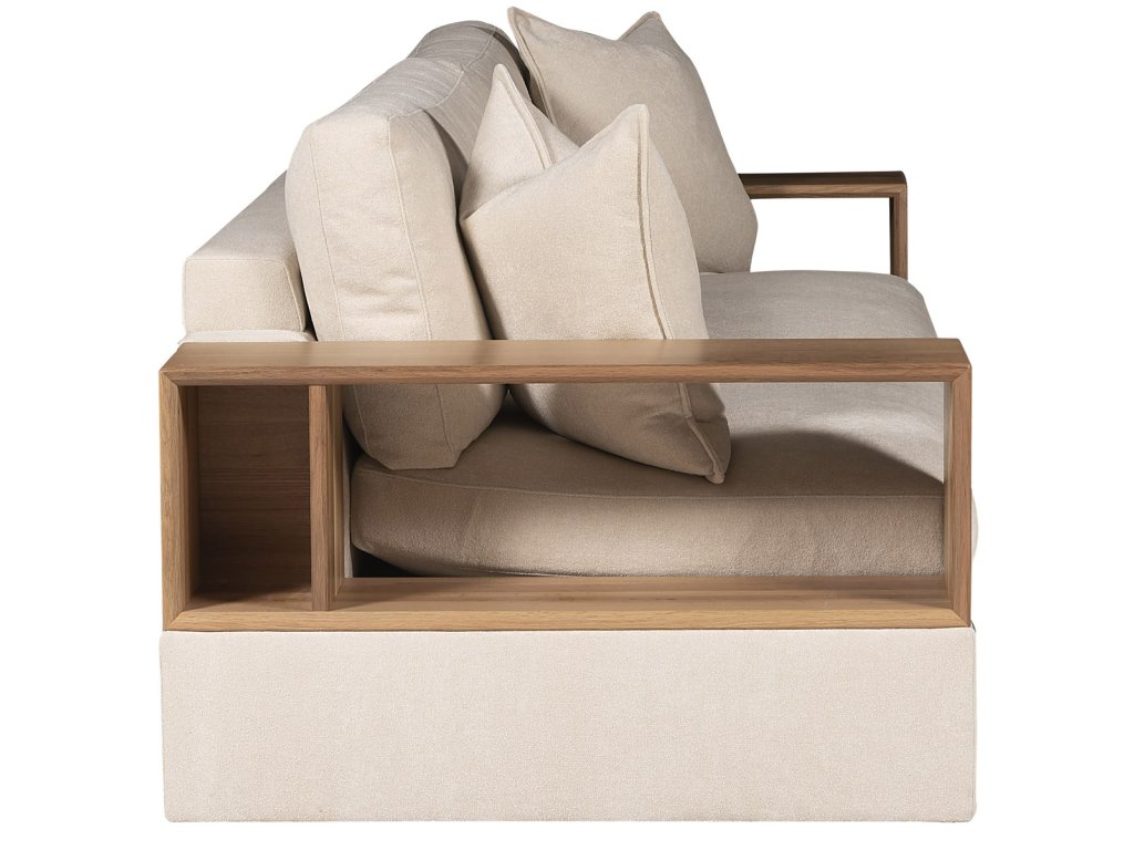 Embrace Wood Shelf Arm Sofa - image 3