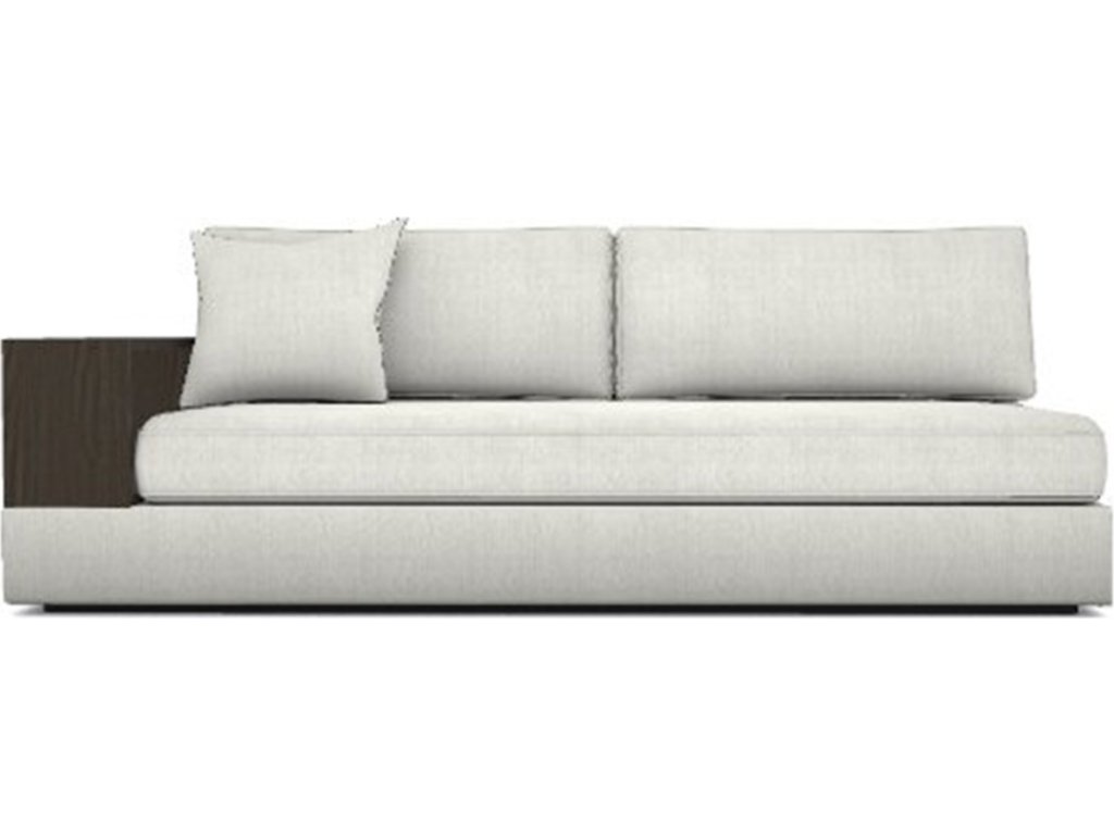 Embrace Left Wood Shelf Arm Sofa - main image
