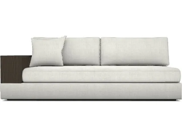 Embrace Left Wood Shelf Arm Sofa