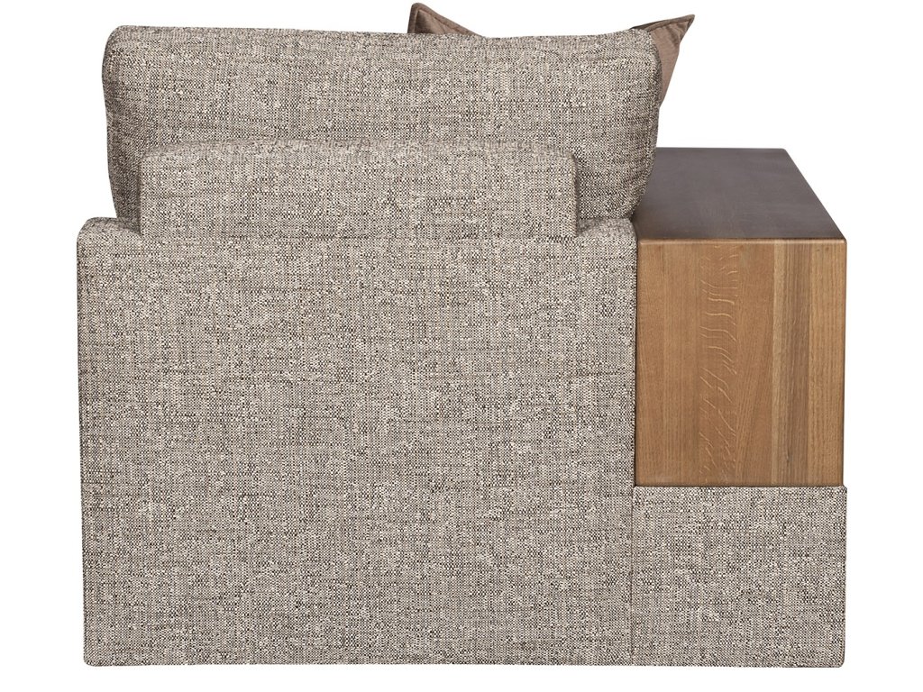 Embrace Left Wood Shelf Arm Chaise - image 2